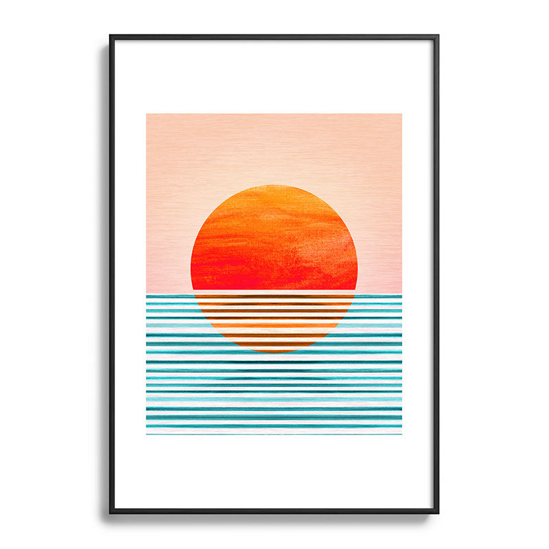 Minimalist Sunset III / Abstract Landscape Framed Art Print Gallery Image 113
