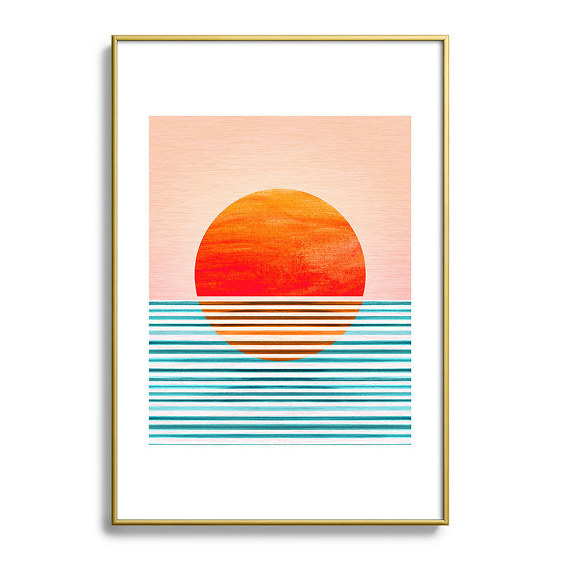 Minimalist Sunset III / Abstract Landscape Framed Art Print Gallery Image 123