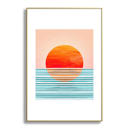 Minimalist Sunset III / Abstract Landscape Framed Art Print Gallery Image 127