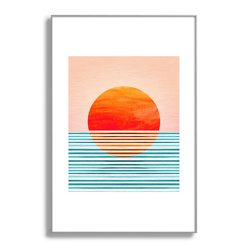 Minimalist Sunset III / Abstract Landscape Framed Art Print Gallery Image 137