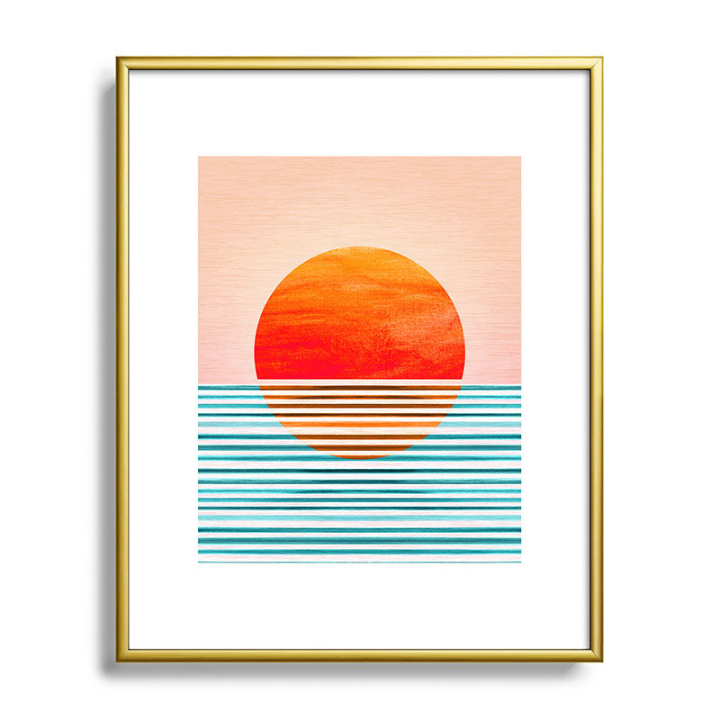 Minimalist Sunset III / Abstract Landscape Framed Art Print Gallery Image 120