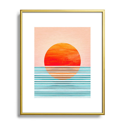 Minimalist Sunset III / Abstract Landscape Framed Art Print Gallery Image 121