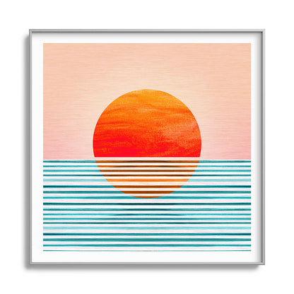 Minimalist Sunset III / Abstract Landscape Framed Art Print Gallery Image 141