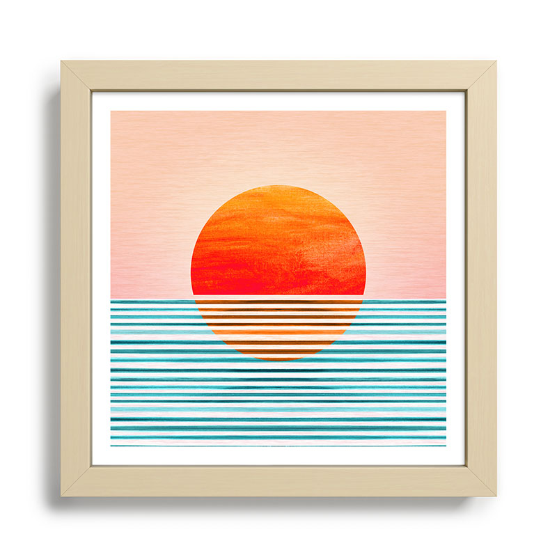 Minimalist Sunset III / Abstract Landscape Framed Art Print Gallery Image 24