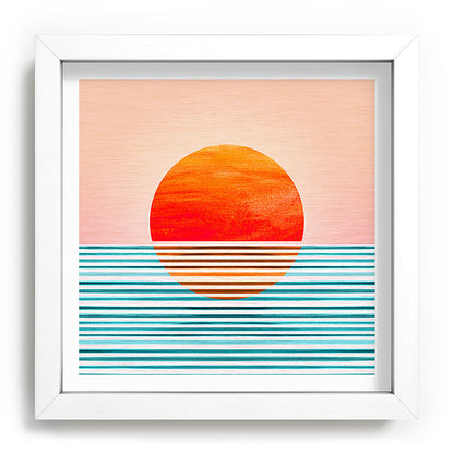 Minimalist Sunset III / Abstract Landscape Framed Art Print Gallery Image 114