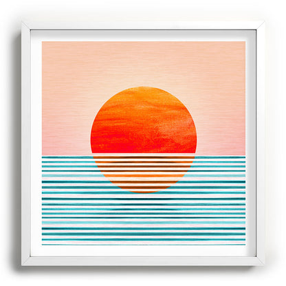 Minimalist Sunset III / Abstract Landscape Framed Art Print Gallery Image 118