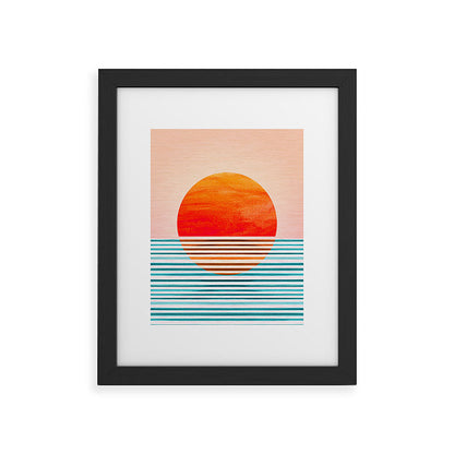 Minimalist Sunset III / Abstract Landscape Framed Art Print Gallery Image 47