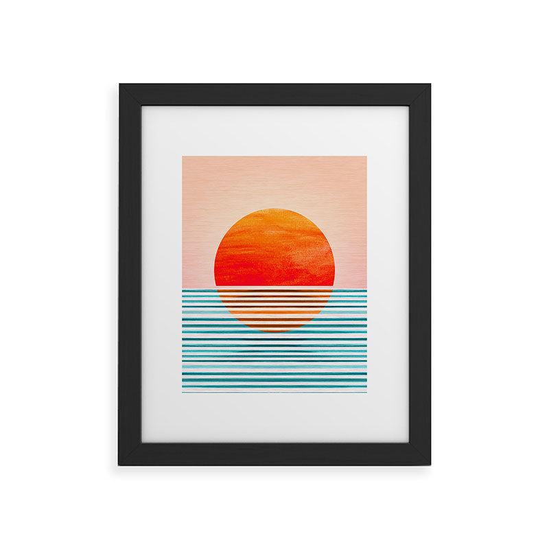 Minimalist Sunset III / Abstract Landscape Framed Art Print Gallery Image 44