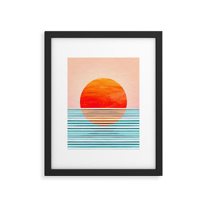Minimalist Sunset III / Abstract Landscape Framed Art Print Gallery Image 5