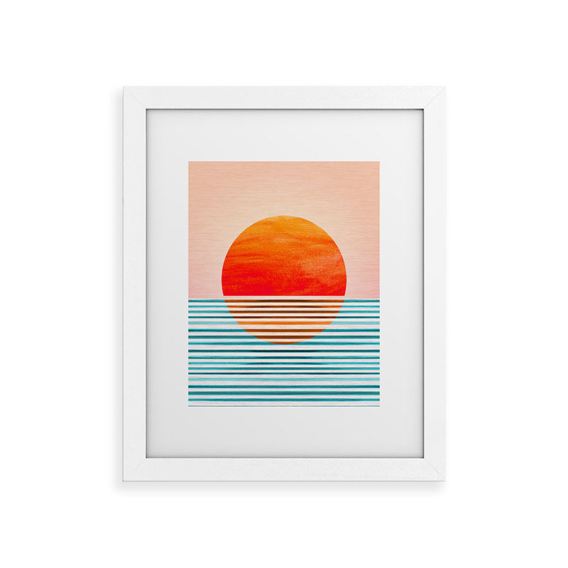 Minimalist Sunset III / Abstract Landscape Framed Art Print Gallery Image 75