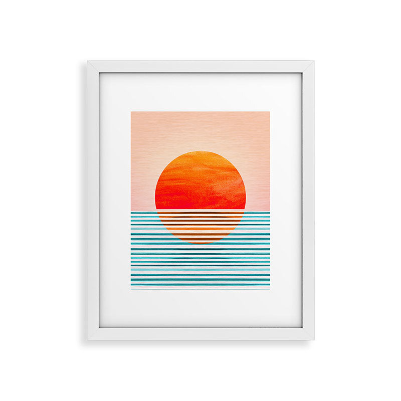 Minimalist Sunset III / Abstract Landscape Framed Art Print Gallery Image 36