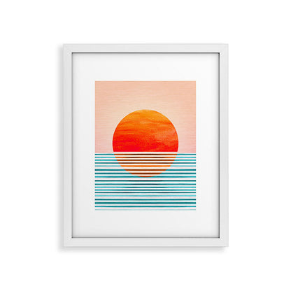 Minimalist Sunset III / Abstract Landscape Framed Art Print Gallery Image 36