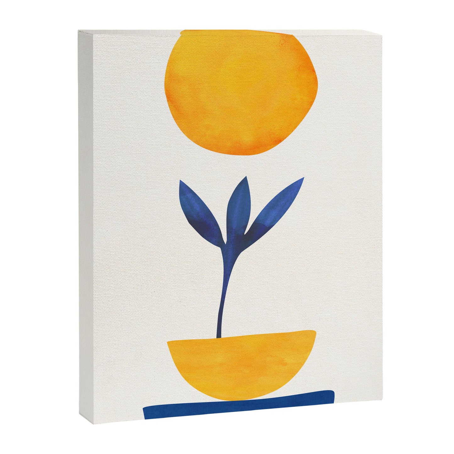 Sunny Sprout Modernist Abstract Botanic Canvas Print Gallery Image 2