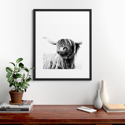 HIGHLAND CATTLE FRIDA Framed Art Print Gallery Image 48