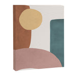 Abstract Earth 1-1 - Painted Shapes Canvas Print Gallery Image 1