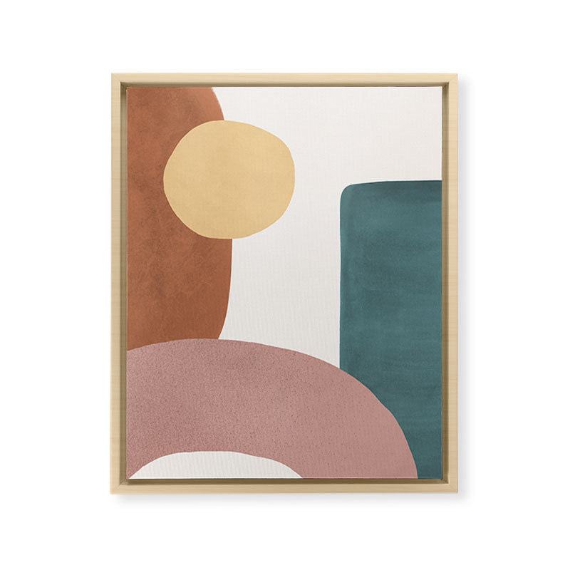 Abstract Earth 1-1 - Painted Shapes Framed Canvas Print Gallery Image 17