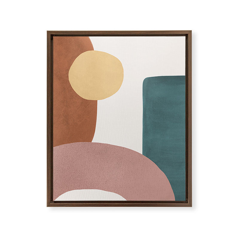 Abstract Earth 1-1 - Painted Shapes Framed Canvas Print Gallery Image 11