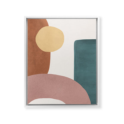 Abstract Earth 1-1 - Painted Shapes Framed Canvas Print Gallery Image 24