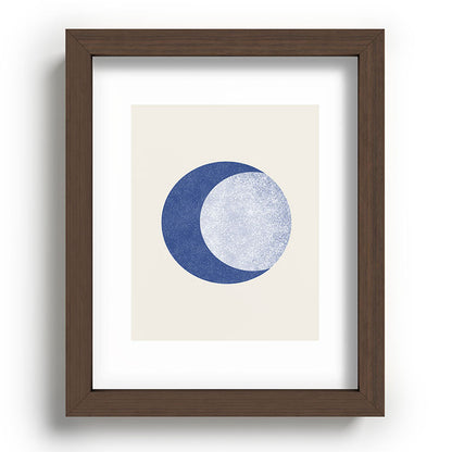 Moon Crescent - Blue Framed Art Print Gallery Image 88