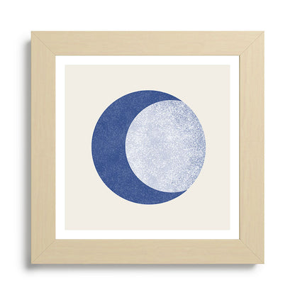 Moon Crescent - Blue Framed Art Print Gallery Image 68