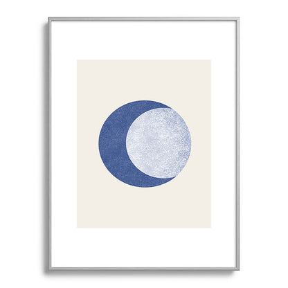 Moon Crescent - Blue Framed Art Print Gallery Image 134