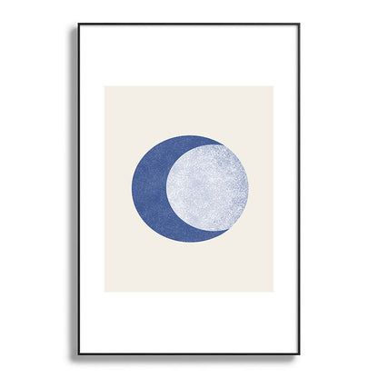 Moon Crescent - Blue Framed Art Print Gallery Image 119