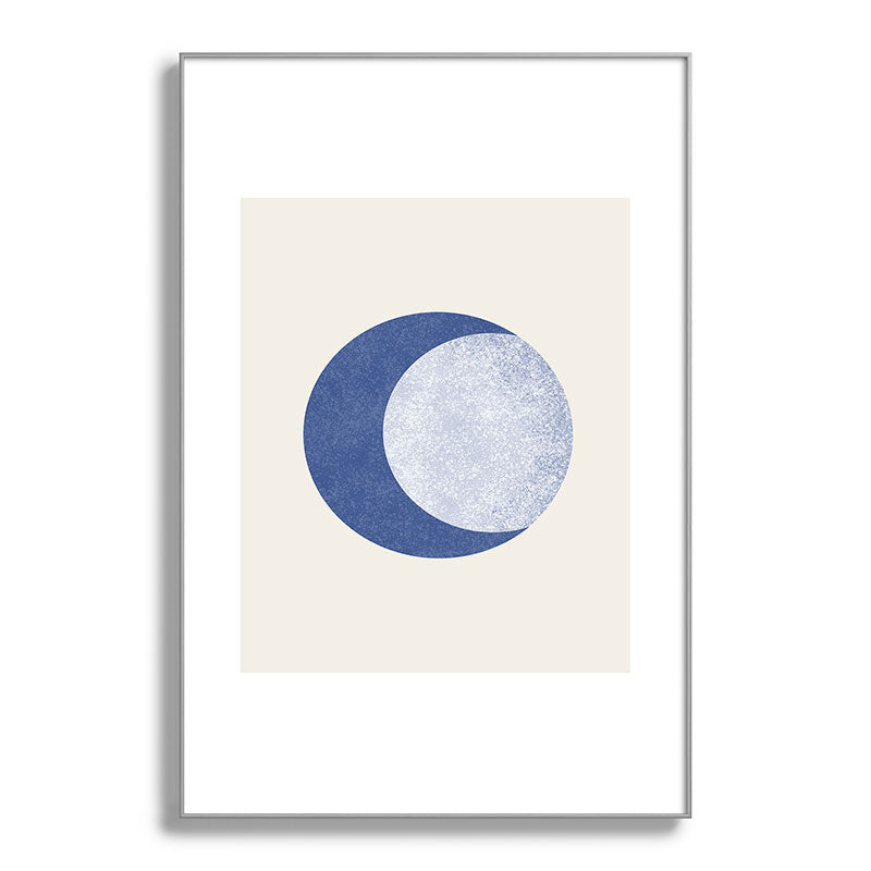 Moon Crescent - Blue Framed Art Print Gallery Image 138