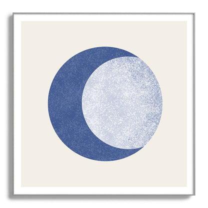 Moon Crescent - Blue Framed Art Print Gallery Image 142