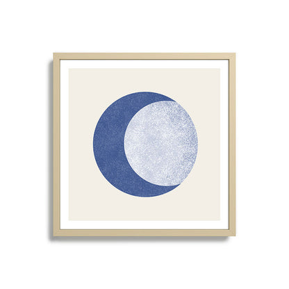 Moon Crescent - Blue Framed Art Print Gallery Image 27