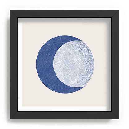 Moon Crescent - Blue Framed Art Print Gallery Image 90