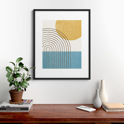 Sunny ocean Framed Art Print Gallery Image 9
