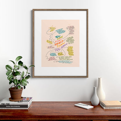 You have more impact than you know Framed Art Print Gallery Image 14
