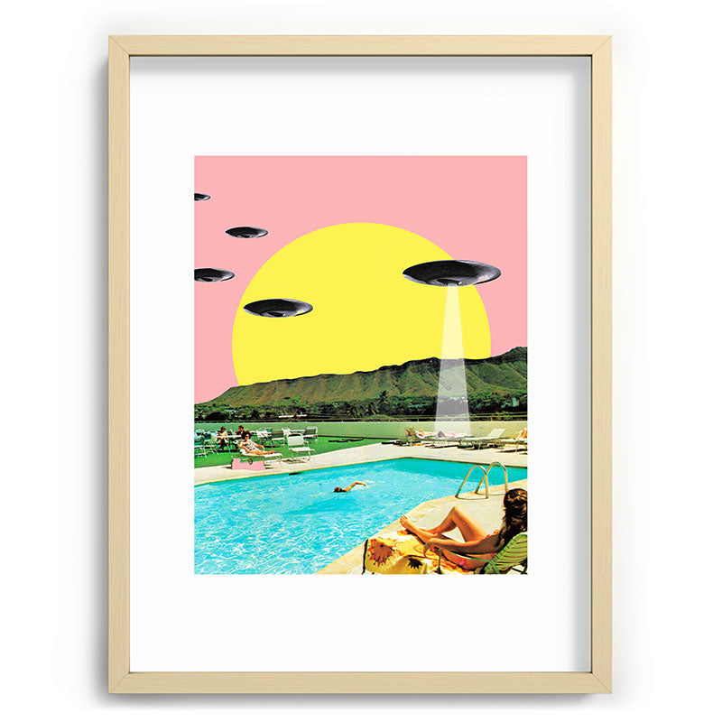 Invasion on vacation (Square) Framed Art Print Gallery Image 100