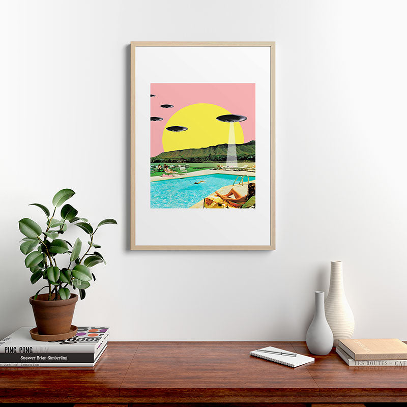 Invasion on vacation (Square) Framed Art Print Gallery Image 28