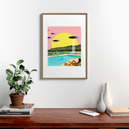 Invasion on vacation (Square) Framed Art Print Gallery Image 18