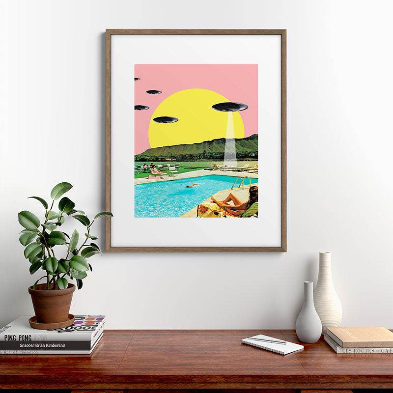 Invasion on vacation (Square) Framed Art Print Gallery Image 19
