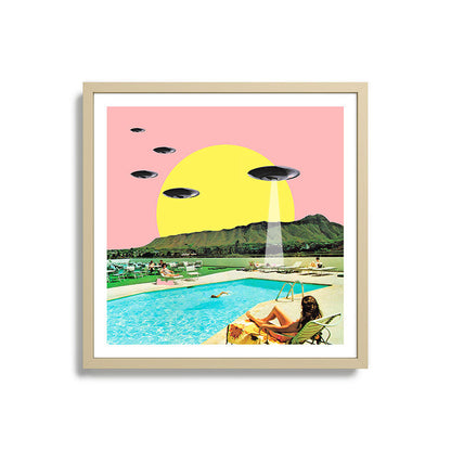 Invasion on vacation (Square) Framed Art Print Gallery Image 27
