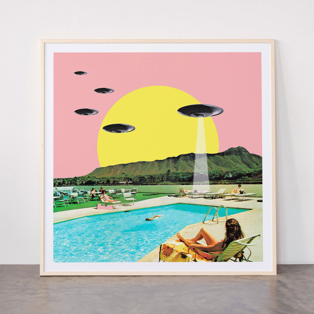 Invasion on vacation (Square) Framed Art Print Gallery Image 33