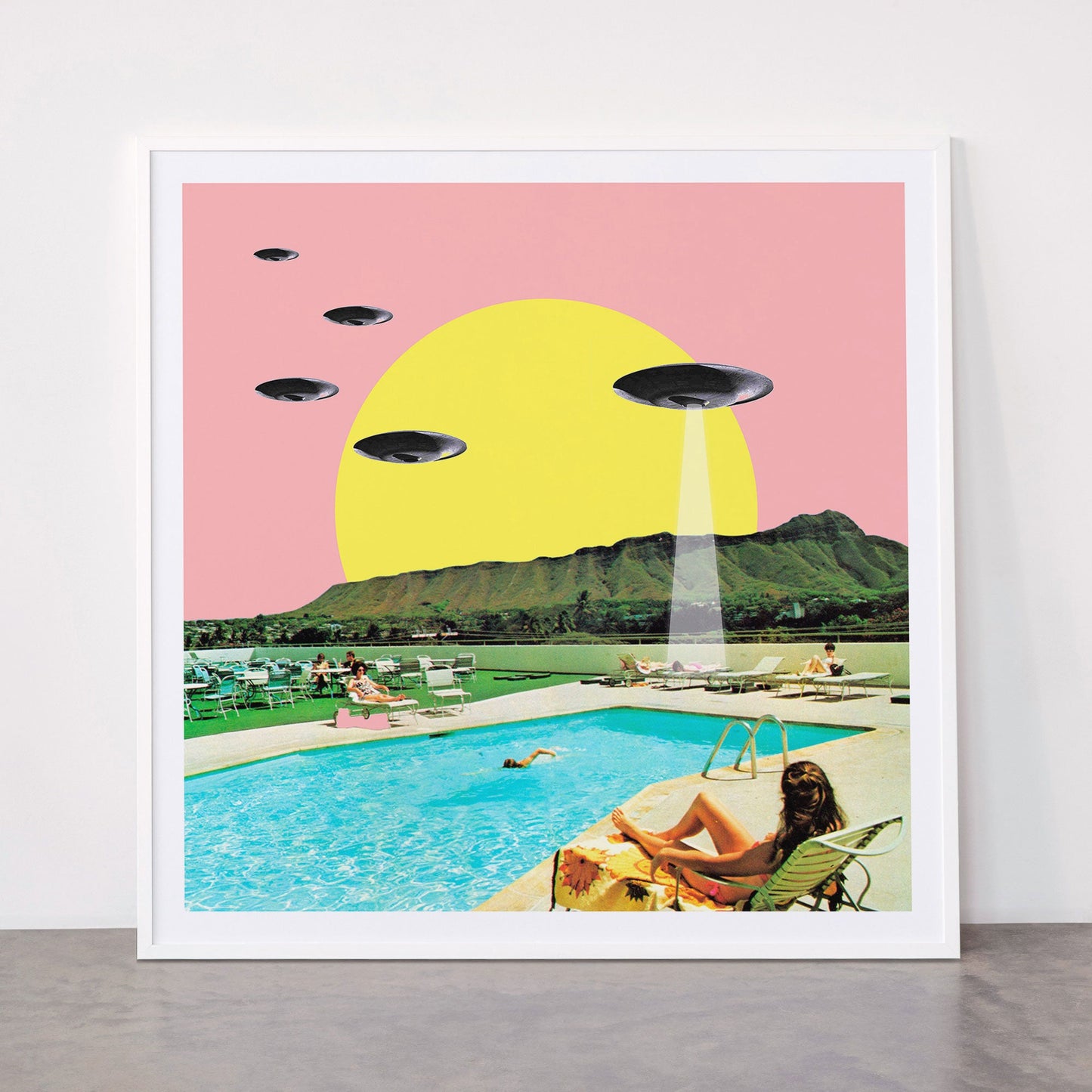 Invasion on vacation (Square) Framed Art Print Gallery Image 43