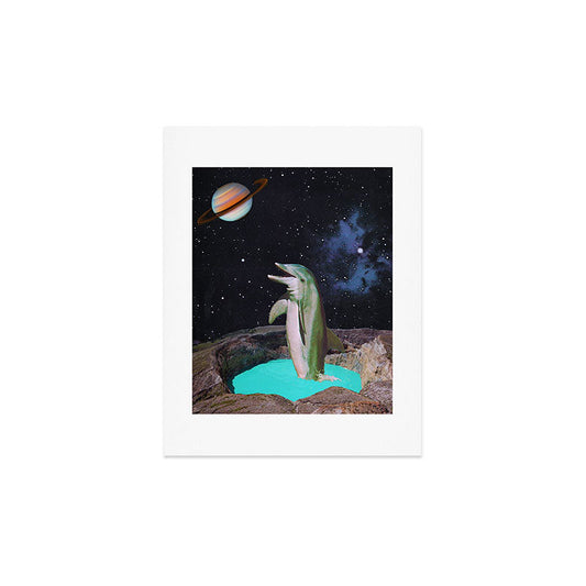Planet Dolphin Art Print Gallery Image 2