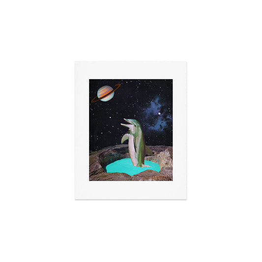 Planet Dolphin Art Print Gallery Image 1