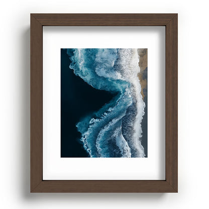 Aerial Ocean Waves - Coastal Wall Art Photography Framed Art Print Gallery Image 63