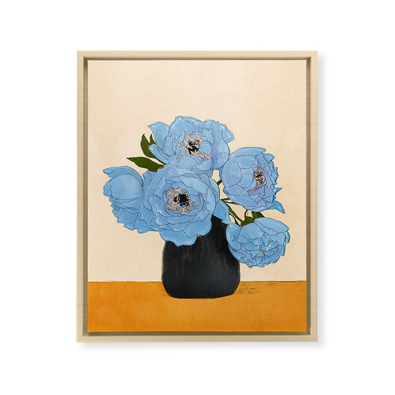 Bouquet Gift Blue Framed Canvas Print Gallery Image 18