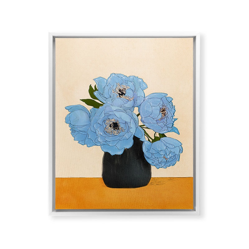 Bouquet Gift Blue Framed Canvas Print Gallery Image 22
