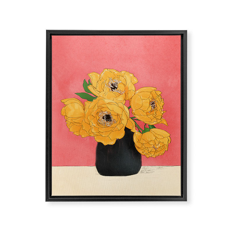 Bouquet Gift Sunny Framed Canvas Print Gallery Image 1