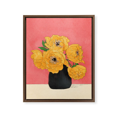 Bouquet Gift Sunny Framed Canvas Print Gallery Image 12