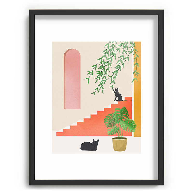 Cat Space II Framed Art Print Gallery Image 61