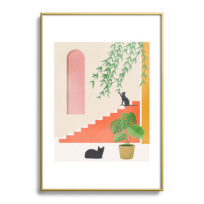 Cat Space II Framed Art Print Gallery Image 90