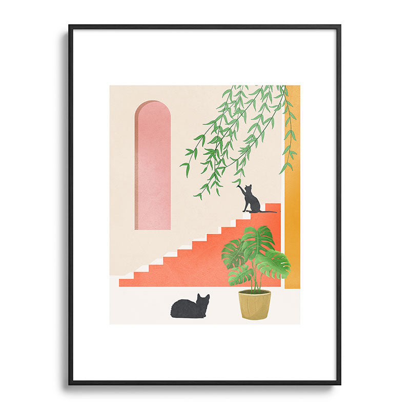 Cat Space II Framed Art Print Gallery Image 84