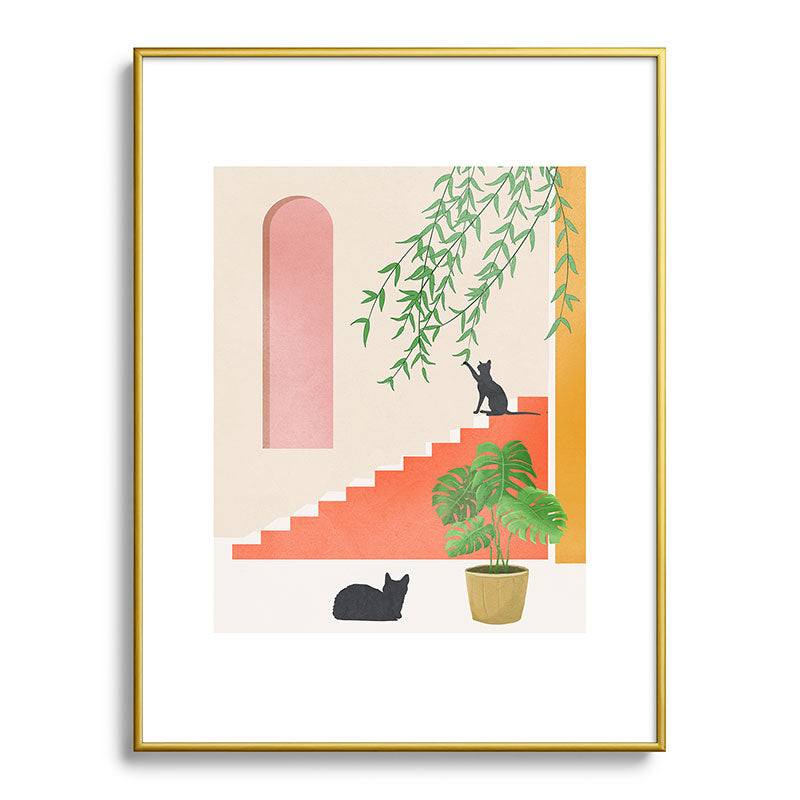 Cat Space II Framed Art Print Gallery Image 92